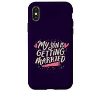 Mon fils va se marier, jour de mariage amusant pour les parents fiers Coque pour iPhone X/XS