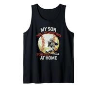 Mon Fils Vous attendra chez Home Baseball Catcher Débardeur