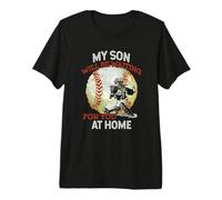Mon Fils Vous attendra chez Home Baseball Catcher T-Shirt Haut de Gamme