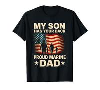 Mon Fils Vous soutient Marine Dad Camouflage T-Shirt