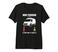 Mon Fourgon Aménagé m'appelle Humour Van Couple Drôle T-Shirt Haut de Gamme