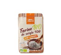 MON FOURNIL - Farine Semi-Complète Seigle Bio, Paquet 1 kg - Lot De 3