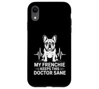 Mon Frenchie Garde ce Docteur sain d'esprit Un Bouledogue français Amusant Coque pour iPhone XR