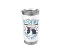 Mon frère contre un lapin hollandais Gobelet isotherme en acier inoxydable double paroi
