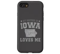 Mon frère de l'Iowa m'aime America Vintage State Coque pour iPhone SE (2020) / 7/8