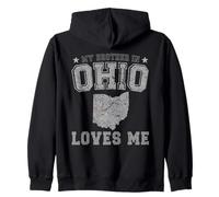 Mon frère de l'Ohio m'aime America Vintage State Sweat à Capuche