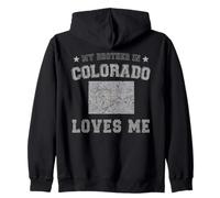 Mon frère du Colorado m'aime America Vintage State Sweat à Capuche