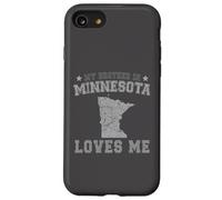 Mon frère du Minnesota m'aime America Vintage State Coque pour iPhone SE (2020) / 7/8