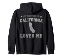 Mon frère en Californie m'aime America Vintage State Sweat à Capuche