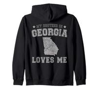 Mon frère en Géorgie m'aime America Vintage State Sweat à Capuche