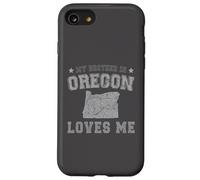 Mon frère en Oregon m'aime America Vintage State Coque pour iPhone SE (2020) / 7/8