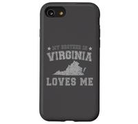 Mon frère en Virginie m'aime America Vintage State Coque pour iPhone SE (2020) / 7/8