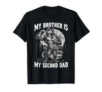 Mon frère est Mon deuxième père Big Bro Funny Werewolf T-Shirt