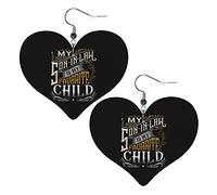 Mon gendre est mon enfant préféré boucles d'oreilles en cuir pour femmes boucles d'oreilles goutte pendentif coeur avec crochet cadeaux pour fille adulte