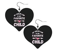 Mon gendre est mon enfant préféré boucles d'oreilles en cuir pour femmes boucles d'oreilles goutte pendentif coeur avec crochet cadeaux pour fille adulte