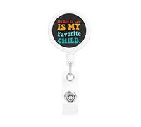 Mon gendre est mon enfant préféré porte-Badge rétractable bobine Clip porte-carte d'identité pour infirmière étudiant employé de bureau