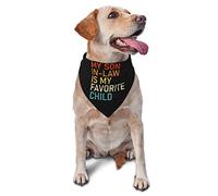 Mon Gendre est Mon Enfant préféré Printemps Chien Bandanas Garçon en Vrac Chiot Foulard Réglable Doux Triangle Bavoirs Accessoires pour Petits Moyens Grands Chiens Chats Blanc