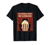 Mon genre préféré : me-lodrama Popcorn Curtain Comedy T-Shirt