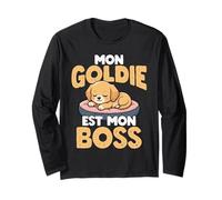 Mon Goldie Est Mon Boss Chien Marrant Manche Longue