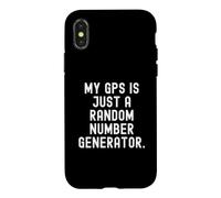 Mon GPS n'est qu'un générateur de nombres aléatoires Witty Sarcasm Coque pour iPhone X/XS