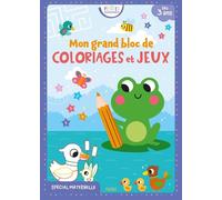 Mon grand bloc de coloriages et jeux - Isabelle Jacqué - Fleurus - broché - Document jeunesse