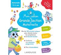 Collectif – Mon grand cahier de grande section de maternelle – Larousse