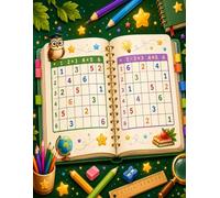Mon Grand Cahier de Sudoku 6x6: 50 Puzzles pour Enfants de 6 à 8 Ans avec Solutions