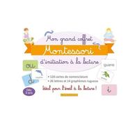 Collectif – Mon coffret Montessori initiation à la lecture – 120 cartes, 26 lettres, 14 graphèmes