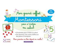Collectif – Mon grand coffret Montessori d'initiation au calcul – Avec 70 cartes et perles colorées
