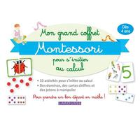 Collectif – Mon grand coffret Montessori d'initiation au calcul – Avec 70 cartes et perles colorées