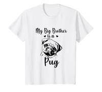 Mon grand frère est un carlin mignon grand frère carlin bébé T-Shirt