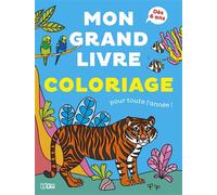 Mon grand livre colo - animaux Mon grand livre de coloriages pour toute l'année - Camille Tisserand - Lito - broché - Document jeunesse