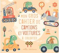 Mon gros cahier de camions et voitures à colorier
