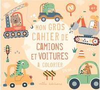 Mon gros cahier de camions et voitures à colorier - Collectif - Mila Boutan Eds - broché - Document jeunesse