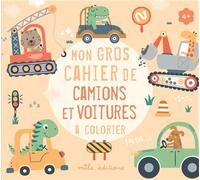 Mon gros cahier de camions et voitures à colorier