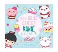 Collectif – Mon gros cahier kawaï à colorier – Document jeunesse – Broché
