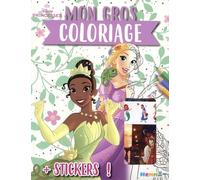 Disney Princesses - Mon gros coloriage + stickers - Livre de coloriage avec stickers - Dès 4 ans