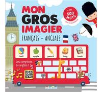 Mon gros imagier français-anglais Plus de 500 mots de la vie quotidienne et des comptines à écouter pour chanter en anglais - Virginie Chiodo - Rue Des Ecoles - cartonné - Méthode de langue
