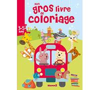 Mon gros livre de coloriage (Bus animaux)