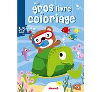 Mon gros livre de coloriage - Ourson et tortue- Gros livre de 192 pages de coloriages - Dès 3 ans