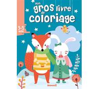 Mon gros livre de coloriage (Renard, lapin blanc) - Collectif - Hemma - broché - Livre-jeu