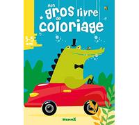 Mon gros livre de coloriages - Crocodile - Voiture - Gros livre de 192 pages de coloriages - dès 3 ans