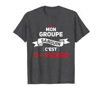 Mon Groupe Sanguin C'est O + Ricard - Apéro T-Shirt, Homme, Chiné Foncé, 6XL