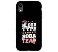 Mon Groupe sanguin est Le thé Boba Coque pour iPhone XR