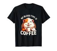 Mon groupe sanguin est un cochon d'Inde mignon amateur de café T-Shirt
