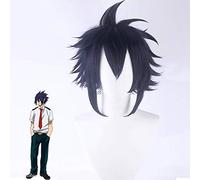 Mon héros académique Boku no Hiro Akademia Amajiki Tamaki bleu foncé cheveux synthétiques courts perucas Cosplay perruque + casquette de perruque PL-344