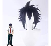 Mon héros académique Boku no Hiro Akademia Amajiki Tamaki bleu foncé cheveux synthétiques courts perucas Cosplay perruque + casquette de perruque PL-344