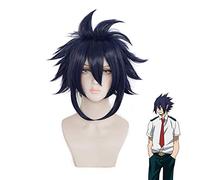 Mon héros académique Boku No Hiro Akademia Amajiki Tamaki bleu foncé courte perruque Cosplay cheveux synthétiques Perucas + casquette de perruque