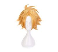Mon héros académique Kaminari Denki perruque courte dorée Costume de Cosplay Boku pas de héros académique résistant à la chaleur cheveux synthétiques hommes perruques