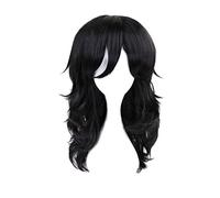 Mon héros académique Shouta Aizawa noir ondulé bouclé perruque Cosplay Costume Boku pas de héros académique résistant à la chaleur cheveux hommes femmes perruques
